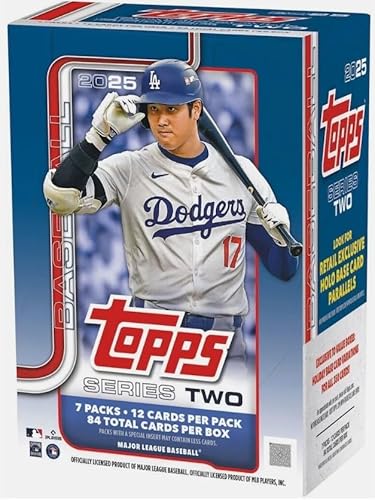 2025 Topps Baseball Series 2 Trading Card Blaster Box w/84 Cards, Bonus Custom Shohei Card Sized Print