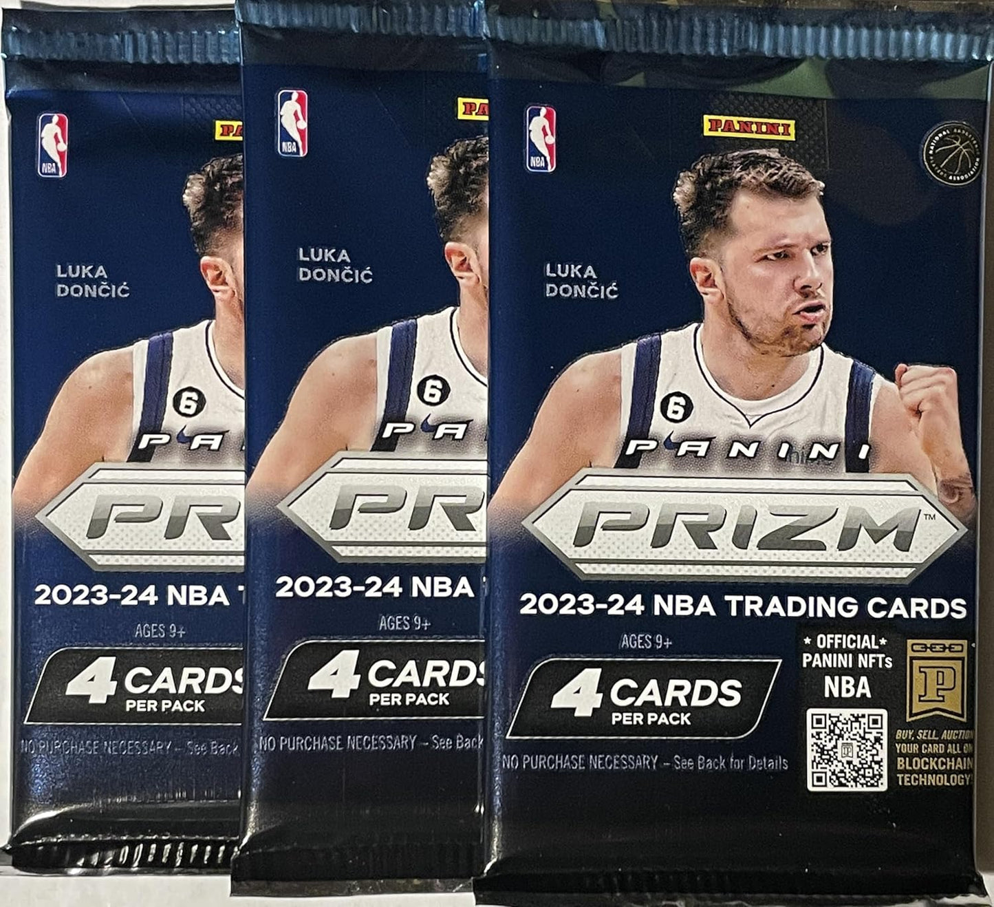 2023-24 Panini PRIZM Sealed BASKETBALL Packs (3 PACKS) - Chance for Silver Prizm Victor Wembanyama Rookie Card, Includes Custom Wemby Print