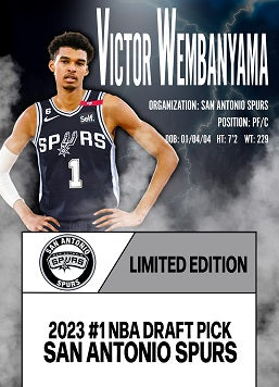 2023-24 VICTOR WEMBANYAMA Custom Made Basketball Card