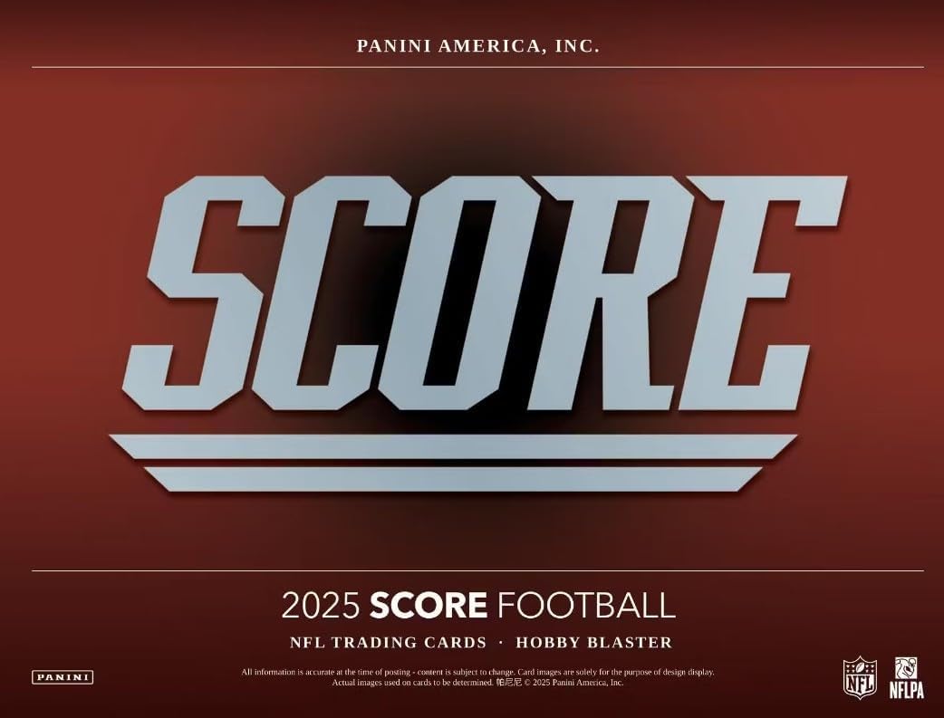 NEW 2025 SCORE Football Card HOBBY BLASTER Box, 90 Cards - 24 Rookies and Two Exclusive #'d Parallels Per Box