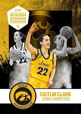 2024 CAITLIN CLARK Custom Made Novelty Basketball Card - Iowa Hawkeyes College