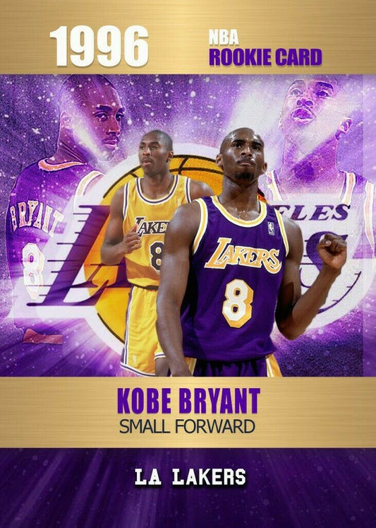 KOBE BRYANT Basketball Card Depicting His Rookie Year